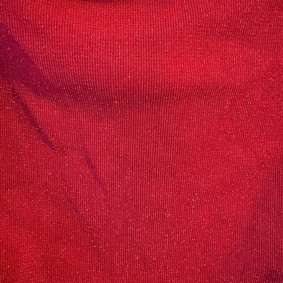 Stunning Red Floor Length Long Sleeve Off the Shoulder Dress - Picture 2 of 8